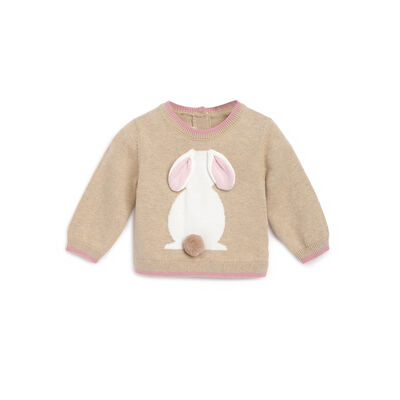 Girls Medium Natural Embellished Pullover